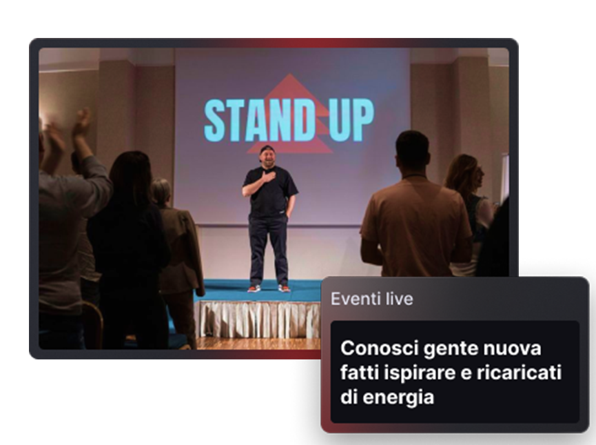 Community ed eventi dal vivo
