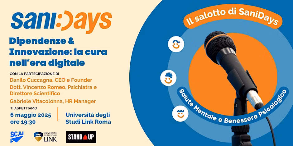 Dipendenze e innovazione digitale: StandupWay presenta il suo metodo a SaniDays 2025